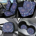 thumbnail image 2 of Garronmavis Boho Mandala Car Seat Covers Full Set Washable with Cars Headrest Protectors+Lanyards Key Ring+Auto Cup Coaster+Handbrake Gear+Shift Knob Cover for Sedan SUV Van Truck, 2 of 7