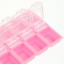 Hemobllo Press On Nails Storage Case Nail Supply Organizer Clear 4Pcs