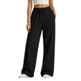thumbnail image 5 of Landzoo Teen Girls Athletic Pants Wide Leg Sweatpants With Pockets And Drawstring Fall Casual Kid Girls Baggy Trousers, 5 of 8