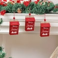 thumbnail image 5 of 2025 christmas ornaments Red Wooden Wood Chip Pendant Wooden Christmas Tree Ornaments Decoration Painted Scene Arrangement office christmas decorations, 5 of 6