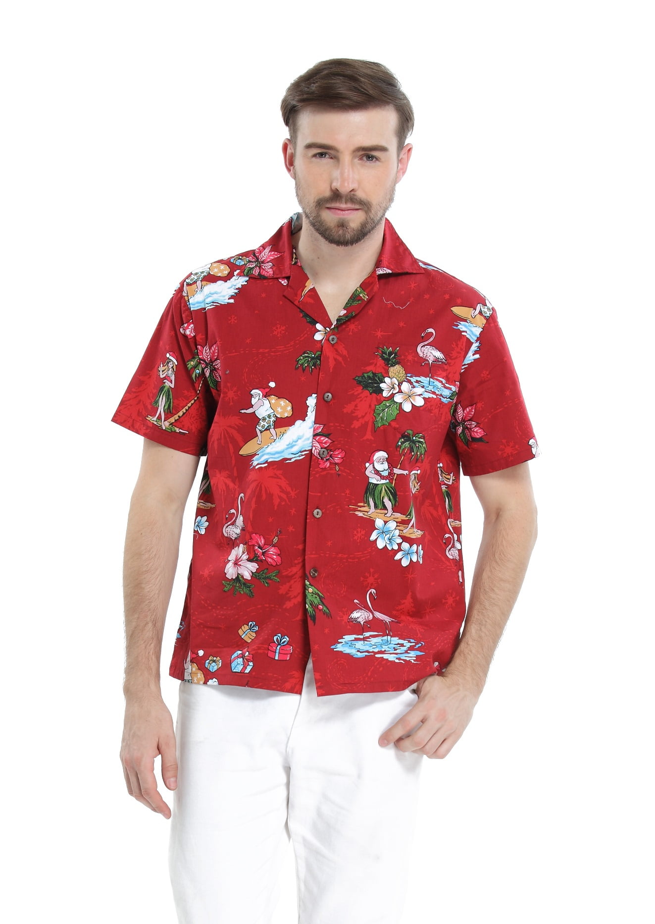 Christmas Begins On The Farm Hawaiian Aloha Shirts Hawaii Shirt 3D Hawaiian Shirts For Men Size S-5XL Short Sleeve