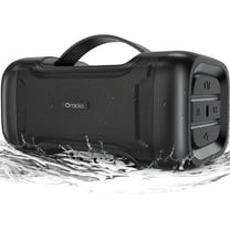 Oraolo Bluetooth Speaker with Deep Bass Basser Portable Speakers Wireless Stereo Sound, IPX6 Waterproof, TF/SD Card, AUX-in, USB Input, Built-in Mic, 24H Playtime for Home Party Outdoor Beach Pool