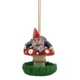 thumbnail image 3 of Ebros Naughty Gnome Stuck On Toadstool Mushroom Cap Bird Feeder Branch Hanger, 3 of 6