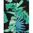 thumbnail image 7 of Stylore Womens Hawaiian Shirt Short Sleeve Blouse Tropical Black Green 3XL, 7 of 7