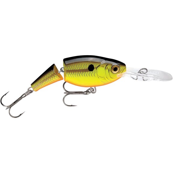 Rapala Jointed Shad Rap 04 Fishing Lure - Chartreuse Black