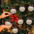 thumbnail image 5 of ToyKingdee Christmas Plaid Ball Ornaments - Black & Red Buffalo Plaid Fabric Ball Ornaments with Pine Cones and Greenery, Plaid Christmas Tree Hanging Balls Ornament, 5 of 6