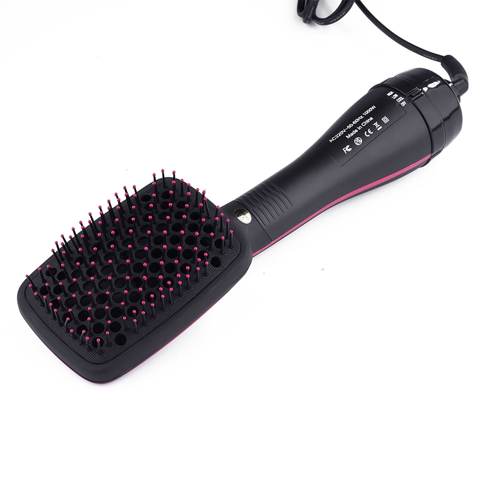 Hair Dryer & Paddle Brush Hair Dryer Brush Comb Hair Blow Dryer Hair Beauty Tool Hair Brush Dryer 110V 2 In 1 Multifunctional Anion Hair Dryer Brush Comb Hairdressing Tool US