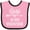 Pink and Black, variant on Inktastic Gigi is My Valentine Boys or Girls Baby Bib