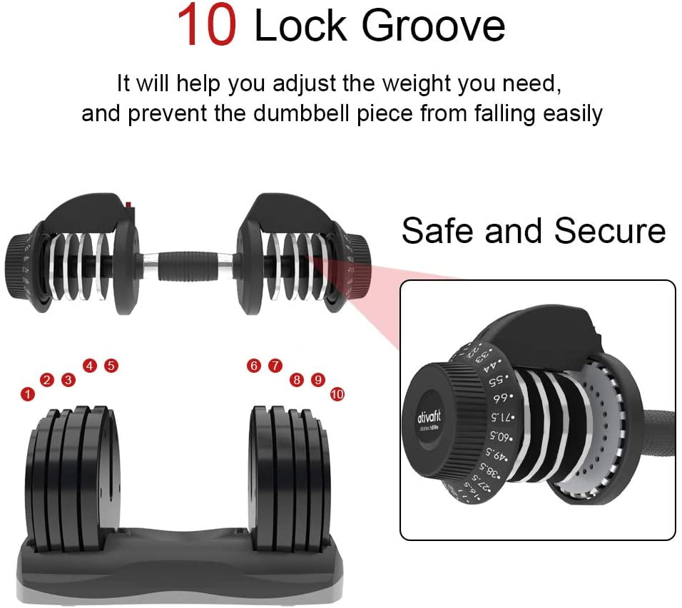 Ativafit adjustable dumbbell 71.5 review hot sale