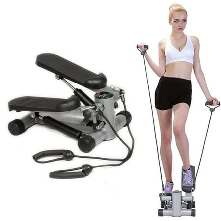 - Zimtown Air Climber Mini Aerobic Stair Stepper, with Resistance Bands, Fitness Cardio Equipment, Home Gym Exercise Machine