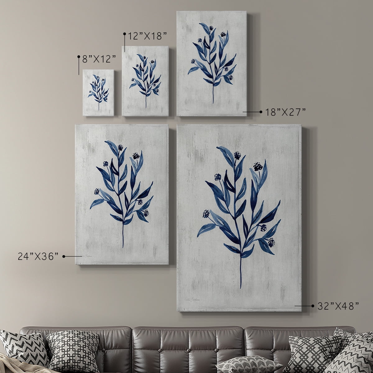 Wild Indigo III Premium Gallery Wrapped Canvas - Ready to Hang