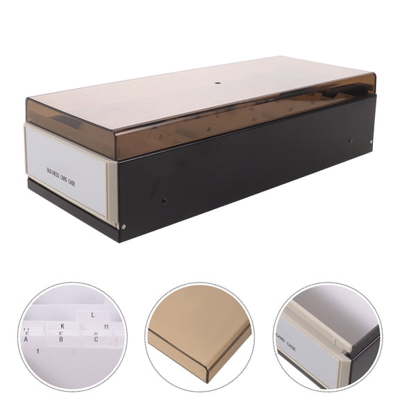 CATIEBYE Portable Business Card Holder Organizer Case with Large Storage and Alphabet Index for Office Use