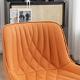 thumbnail image 2 of YOUNIKE Swivel Bar Stools Set of 2 Adjustable Leather Counter Barstool, Camel, 2 of 8