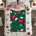 thumbnail image 4 of Hometravel Christmas Themed Blanket, 100x75cm Sofa Throw with Holiday Patterns, Festive Home Decor for Living Room, Bed, Seasonal Comfort and Warmth, 4 of 6