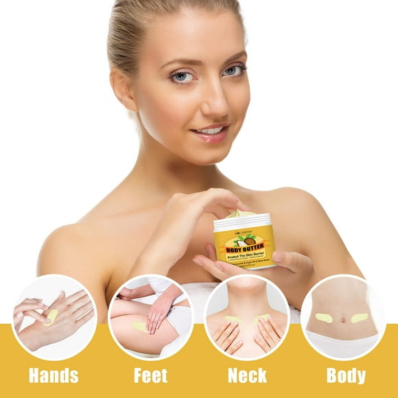 Fiudx Crema Corporal, Hidratante Natural Ingredientes, Loción Blanqueadora, Cuidado para Pieles Sensibles, Solución Hidratante Diaria, Cuidado para Codos, Dedos de Los Pies y Rodillas, Apta para Todo