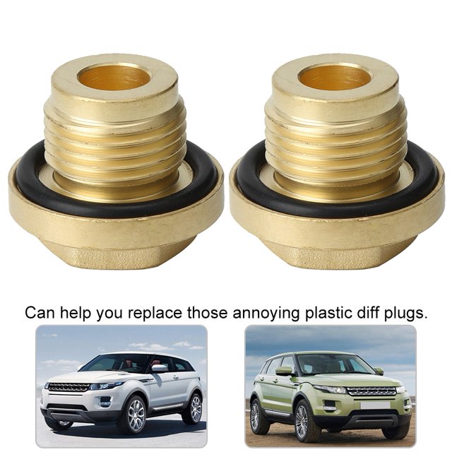 Conchos Diferenciales De Latón Conjunto De Drenaje De Llenado Reemplazo Duradero Para Plástico Diferencia Fácil Instalación Diseño A Prueba De Fuga 2 TD5 Y V8