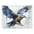 thumbnail image 5 of GOSMITH  Eagle Tapestry Birds Animals Wildlife Falcon Hawk Feather Black Color Tapestry Wall Hanging Polyester Home Decoration for Bedroom Living Room Dorm 40x30 Inch, 5 of 7