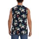 thumbnail image 4 of Fotbe Cartoon Sharks Men's Camiseta sin Mangas Estampada para Hombres, Playera Casual para Gimnasio, Entrenamiento, Playa-Large, 4 of 7