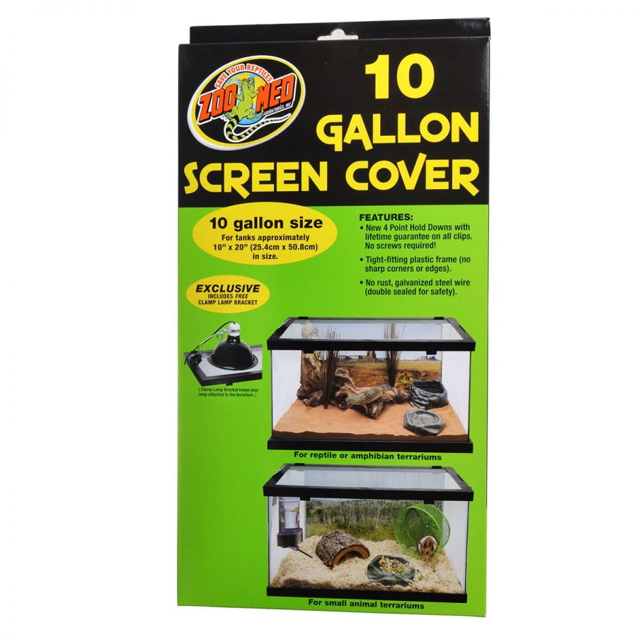 20x10" Reptile Terrarium Covers Fresh Air Screen for Fish Tank Top 10 Gallon 