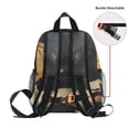thumbnail image 5 of FORMRS School Backpack with Front Zippered Pocket 12" Student Travel Daypack, Retro Halloween Cat, 5 of 6