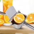 thumbnail image 4 of Exprimidor de limón de acero inoxidable real, exprimidor de cítricos, prensa manual de alta resistencia, extractor de jugo, prensador de naranja, lima y pomelo, 4 of 4