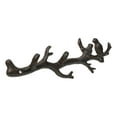 thumbnail image 5 of Rustic Cast Iron 2 Lovebirds On Tree Branch Multi Points Wall Hooks 12.5" Long, 5 of 9