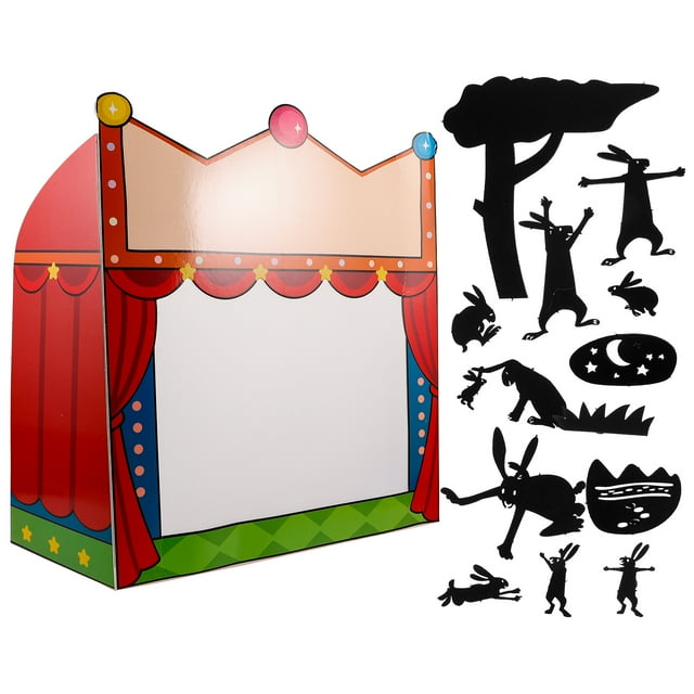 1 Ensemble de Marionnettes d'Ombre Bricolage Kit d'Artisanat Créatif pour Enfants Équipement d'Expérience Scientifique Spectacle de Marionnettes Théâtre Toile de Fond de Carnaval Jouets de Narration