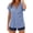 Blue(Womens Tops), variant on GUACER Gingham Button-Down Blouse for Women V Neck Asymmetrical Wrap Short Sleeve Tops Casual Loose Plaid Shirts
