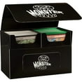 thumbnail image 5 of Monster Protectors Magnetic Double Deck Box - Black, Holds 150 Gaming TCGs, Self-locking Closure, Compatible w Standard & Smaller Size Gaming Trading Cards, Removable Construction, 5 of 5