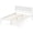 White, variant on Costway Twin Size Wooden Platform Bed Frame with Headboard Mattress Foundation Walnut
