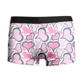 thumbnail image 4 of Men Valentines Boxer Briefs Funny Novelty Heart Underwear Comfort Underpants Shorts Sleep Short Pink XL, 4 of 5