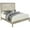 Gray, variant on Pemberly Row Traditional Floral Carved Solid Wood King Bed in White