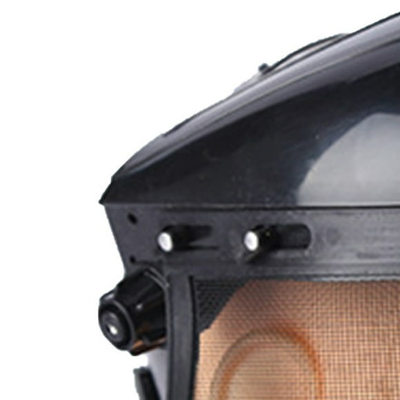 Full Face Protective Full Face Steel Mesh Head Mounted Lawn Mowing Protective Face For Garden Black