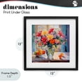 thumbnail image 4 of Stupell Industries Eclectic Summer Flowers & Fruit Black Framed Print Under Glass, 13 x 13, by Creative Studio, 4 of 8