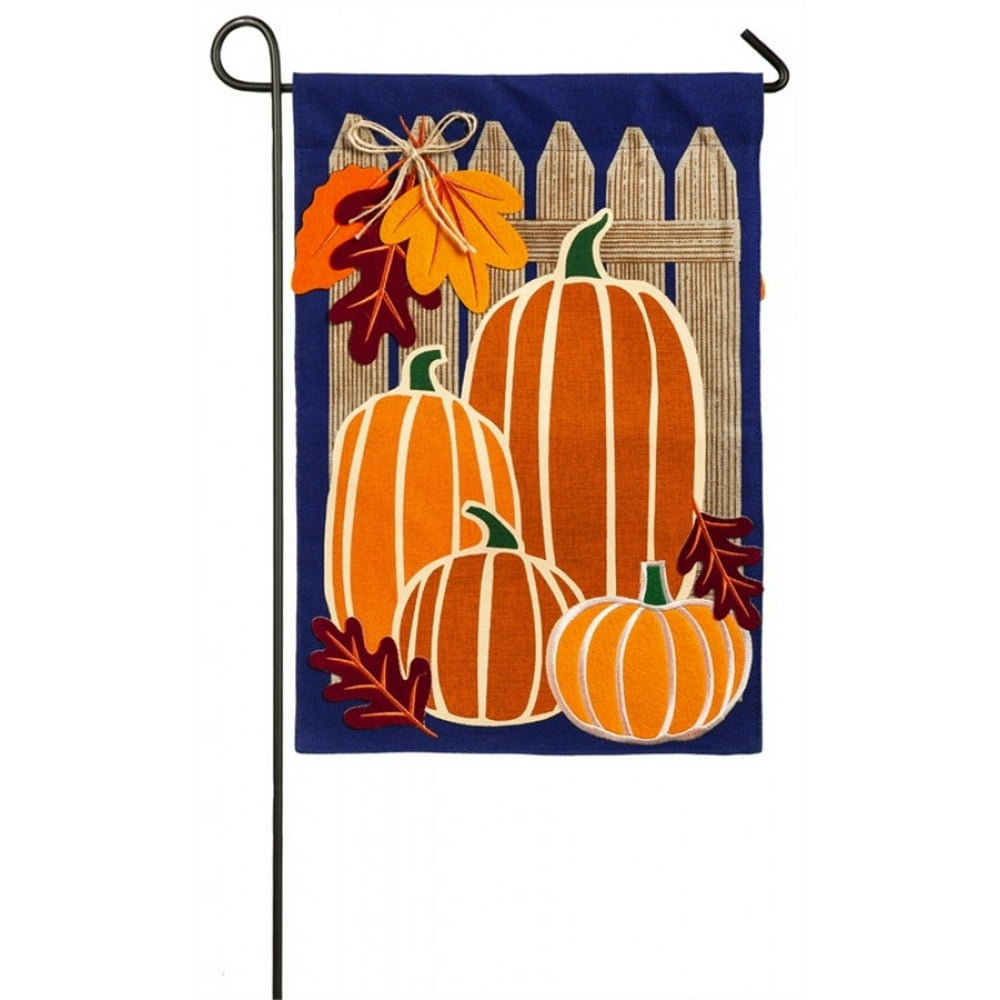 Evergreen Flag Autumn Pumpkin Group Garden Burlap Flag - Walmart.com ...