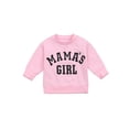 thumbnail image 1 of Kmbangi Loose Baby's Sweatershirt, Long Sleeve Round Neck Lettering Sweatershirt, 1 of 6