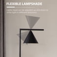 thumbnail image 4 of HOMCOM Modern Floor Lamps for Living Room Lighting, Adjustable Standing Lamp for Bedroom Lighting, Black, 4 of 9