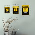thumbnail image 5 of Portrait Round Plus Caution When the Brain's Weak, The Body Suffers Wall or Door Sign | Funny Workspace Office Decor - Large, 5 of 6