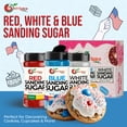 thumbnail image 6 of NY SPICE SHOP Red-White-Blue Sanding - 04 Ounce (Pack of 3) - Colored Sugar Crystals - Colored Sugars for Cookie Decorating - Colored Sanding Sugar, 6 of 7