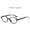 Glossy black frame (blue light blocking), variant on New Nerd Oval Eyeglass Frame, Anti-Blue Light, Korean Style Trendy FME Retro Artistic Flat Glasses for Women, Fashionable and Versatile