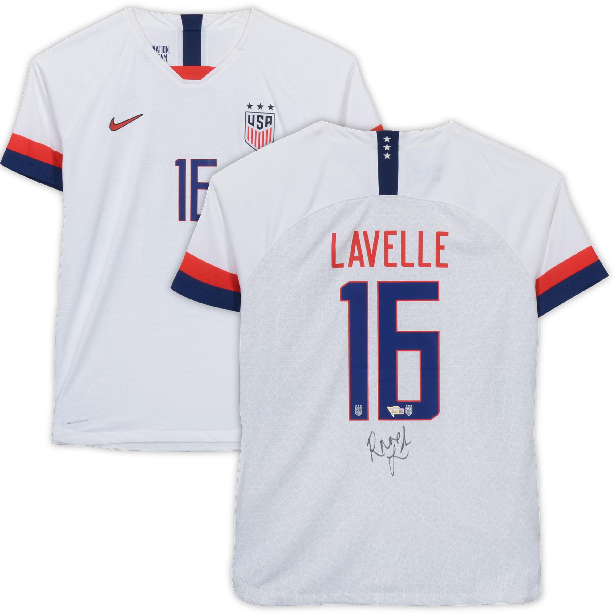 Fanatics Authentic Rose Lavelle U.S. Women's National Team Autographed White 2019 Vapor
