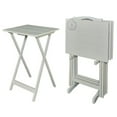 thumbnail image 1 of Riverbay Furniture Wood Gray Tray Table Set Rectangular 5 Piece, 1 of 20