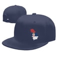 thumbnail image 7 of DouZhe Flat Brim Cap Snapback Hat, Serbia Geography Map Flag Prints Adjustable Blue Adult Baseball Cap, 7 of 7