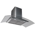 thumbnail image 1 of CAMPANA PARED KCP60580 KUTCHEN CRISTAL CURVO 80cm Acero Inox, 1 of 4