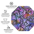 thumbnail image 4 of Disketp Watercolor Butterflies Funny Coasters,4 Pcs Leather Coasters With Holder, Perfect Housewarming Hostess Gifts,Protect Furniture From Water Marks Scratch And Damage, 4 of 9