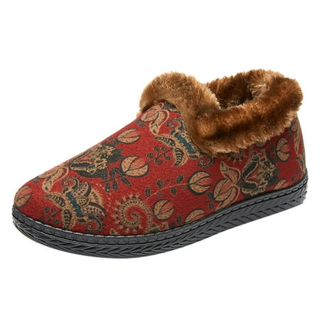 

EUMODR Flip Flops for Women Size 8 Womens Snow Boots Size 8 Wide Fashion Winter Women Snow Boots Flat Soft Bottom Non Slip Plush Warm And Comfortable Flowers Casual Style