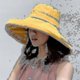 thumbnail image 1 of K34 Women's Hat Bucket Hat Fashion Panama Anti-uv Summer Hat Big Brim Hat Double-sided Fisherman Hat, 1 of 4
