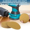 thumbnail image 2 of Unique Bargains Sanding Discs 8 Inch 40 Grit Round Hook and Loop Sandpaper Aluminum oxide Yellow 25 Pcs, 2 of 6