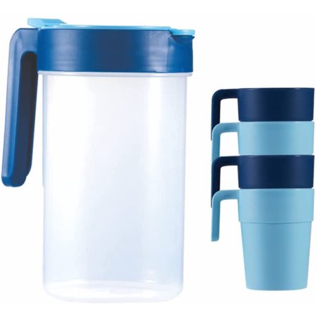 Hemoton Drinking Pitcher Water Pot Water Pitchers with Cups Clear ...
