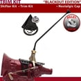 thumbnail image 1 of American Shifter  TH350 Shifter Kit Black 23 in. Trim Kit Push Button Cap Black Boot Billet Knob for F4B8C, 1 of 1